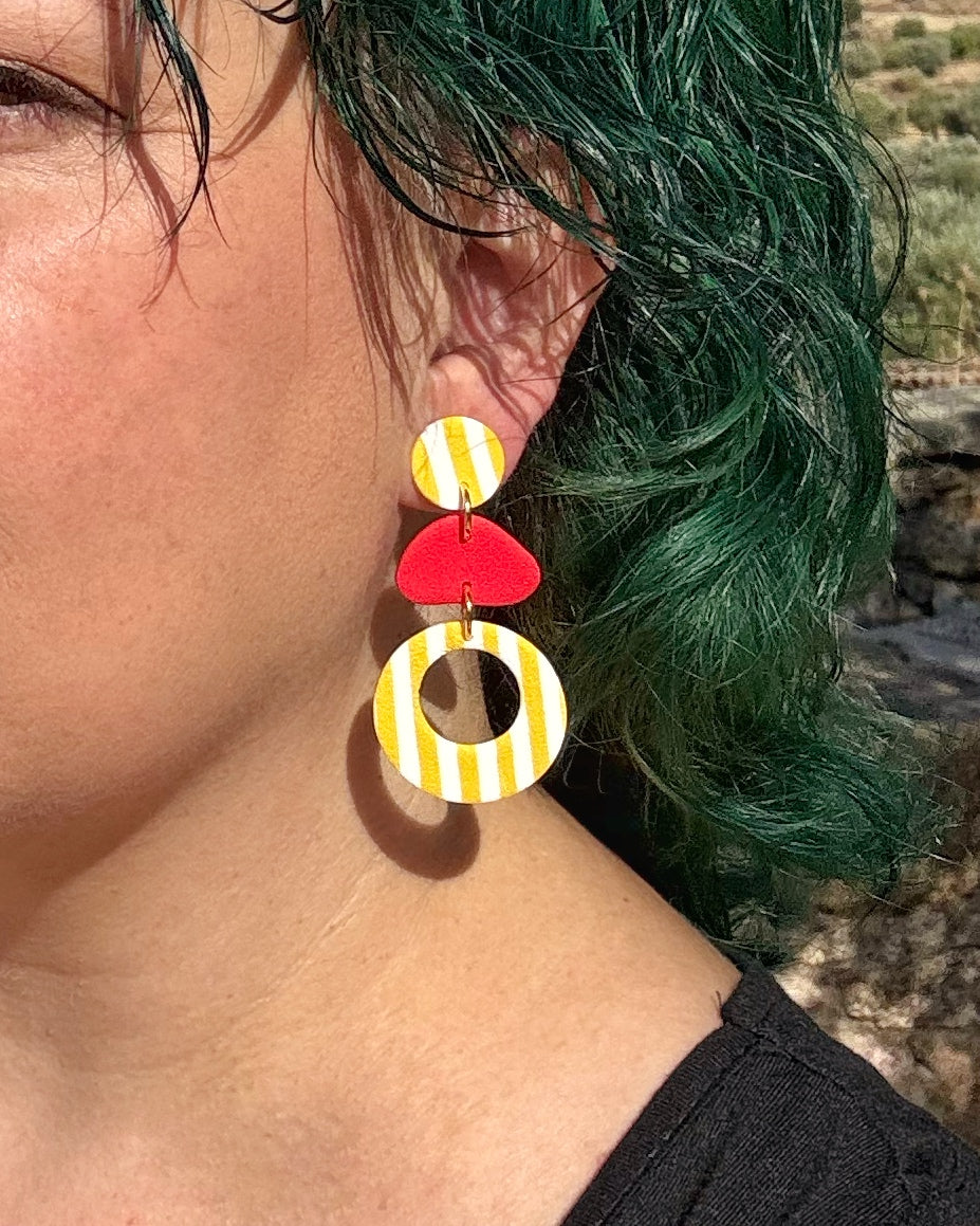Pendientes Alía Rayas