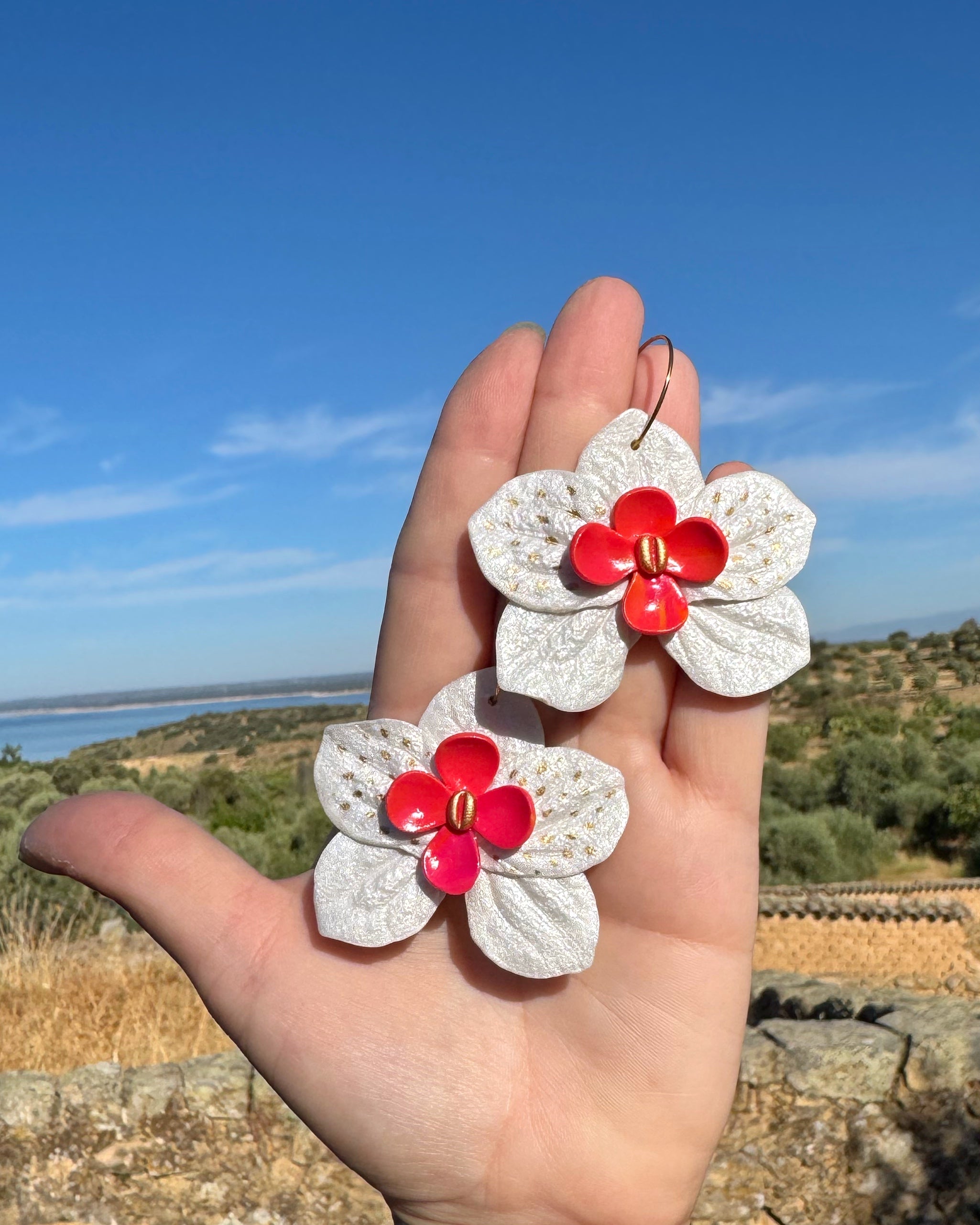Pendientes Orquídea Maxi aro
