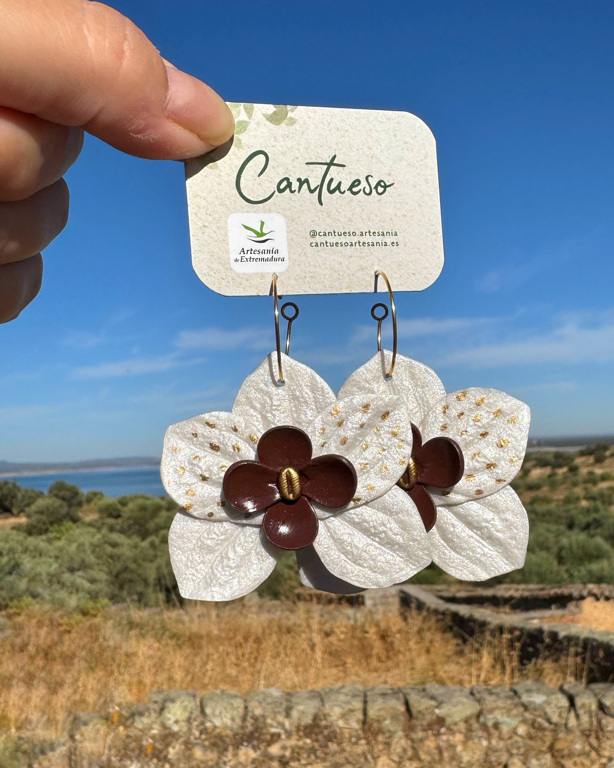 Pendientes Orquídea Maxi aro