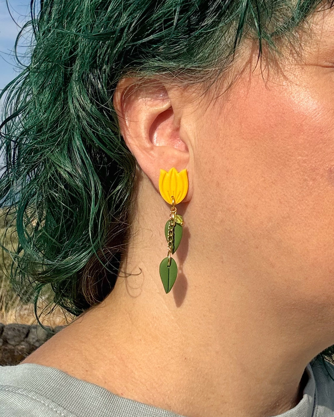 Pendientes Tulipán