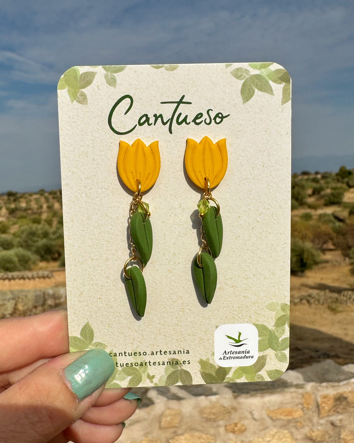 Pendientes Tulipán