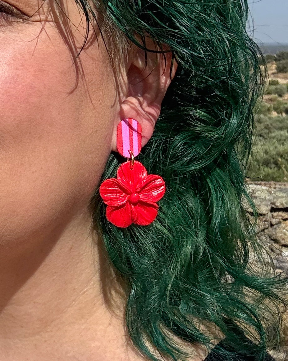 Pendientes Granadilla Rayas