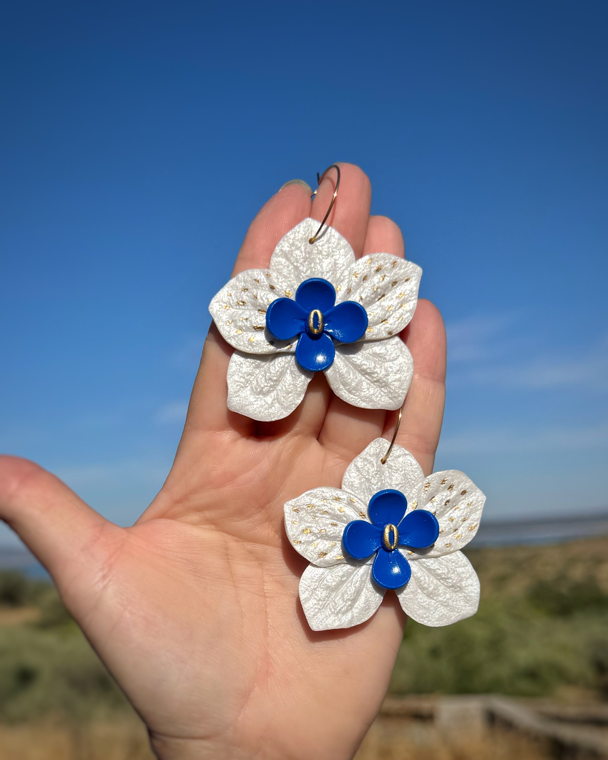 Pendientes Orquídea Maxi aro