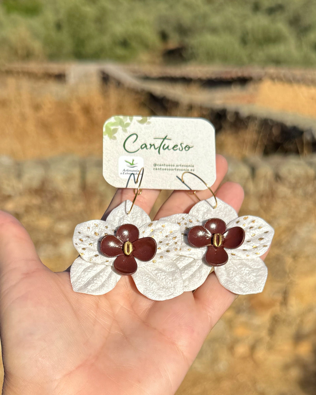 Pendientes Orquídea Maxi aro