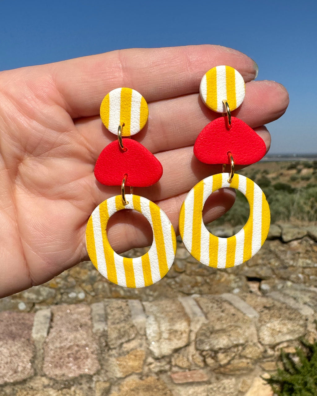 Pendientes Alía Rayas