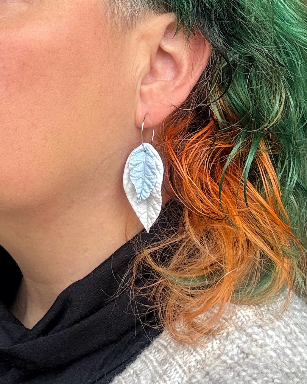 Pendientes Hoja Invierno