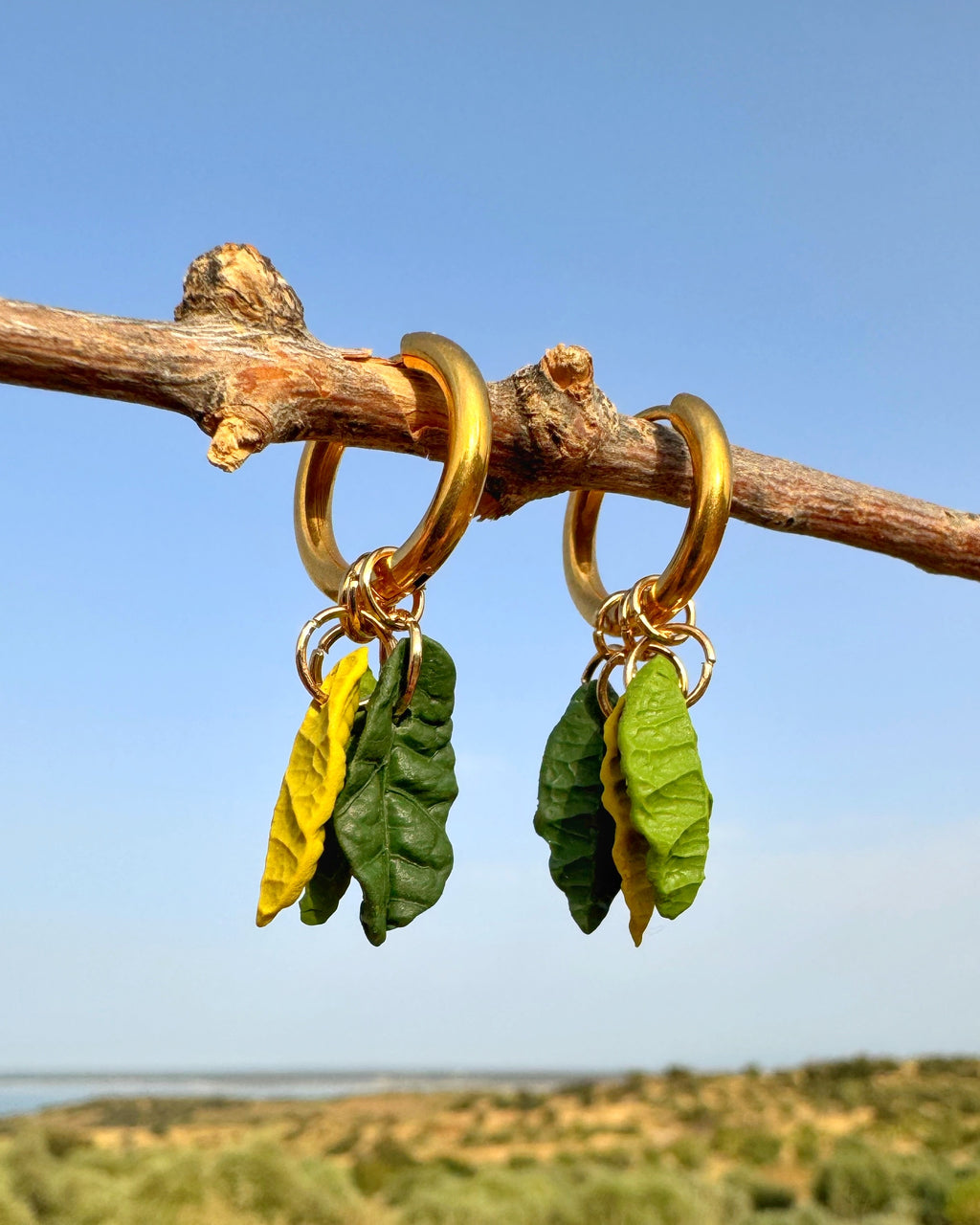 Pendientes Hojas Mini