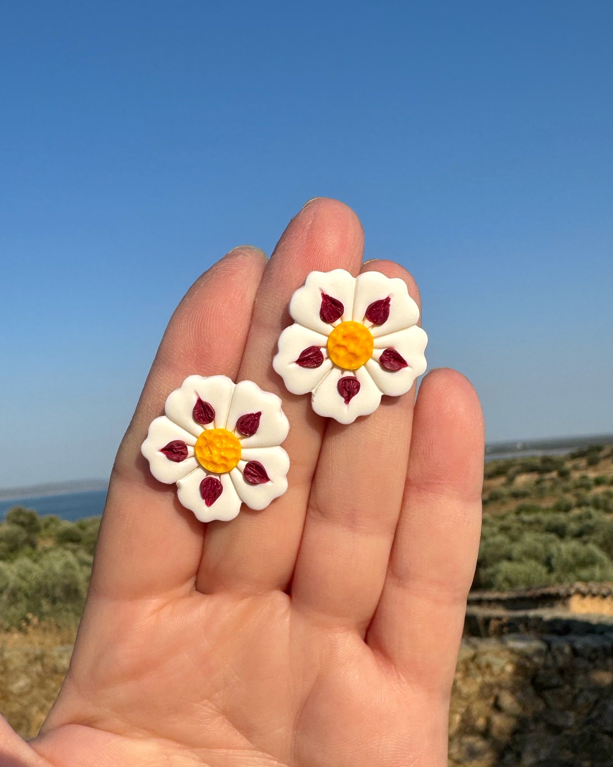 Pendientes Jara botón