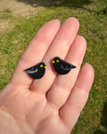 Pendientes Mirlo versión Mini botón.