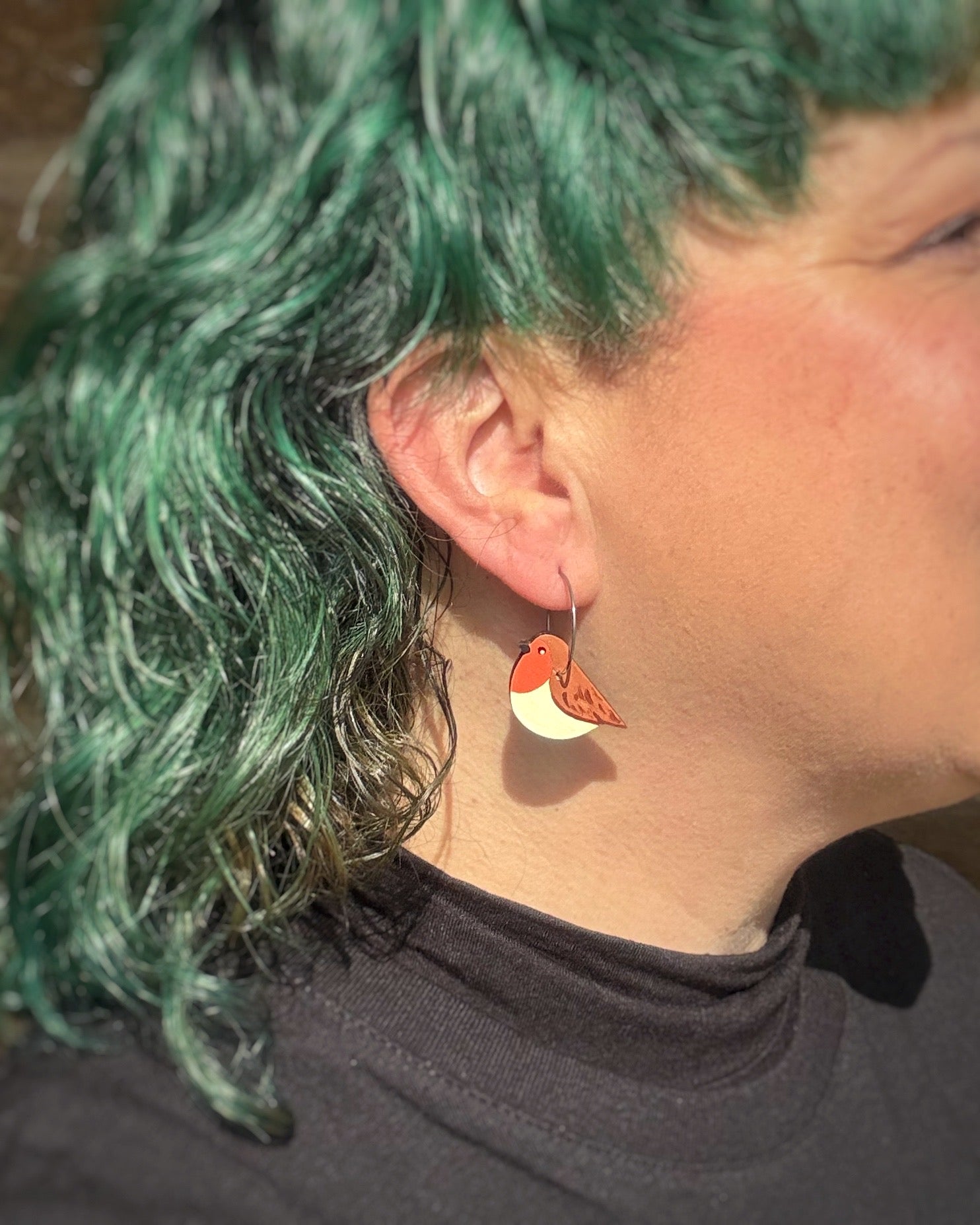 Pendientes Petirrojo aro