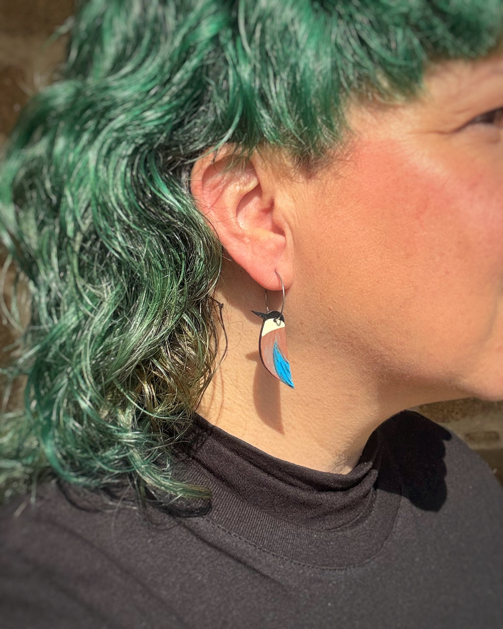 Pendientes Rabilargo aro
